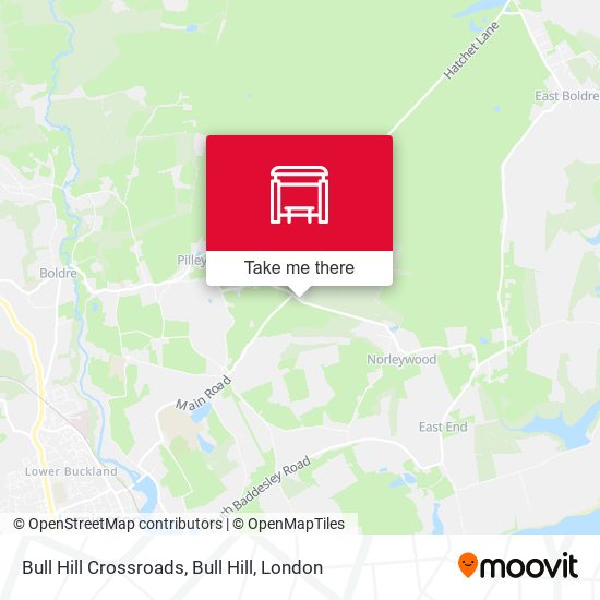 Bull Hill Crossroads, Bull Hill map