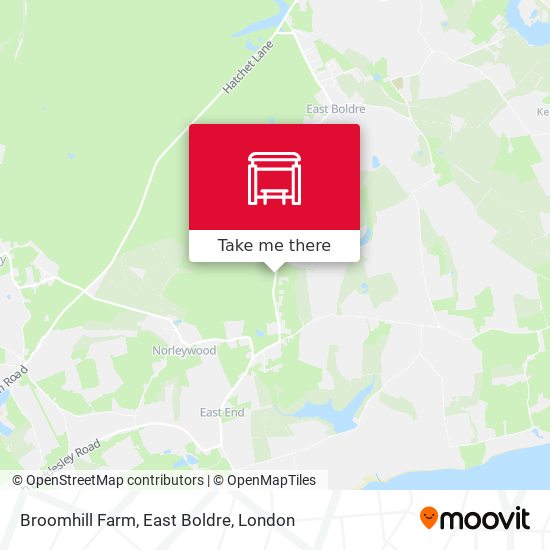 Broomhill Farm, East Boldre map