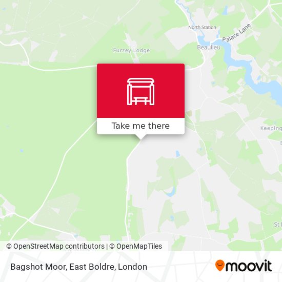 Bagshot Moor, East Boldre map