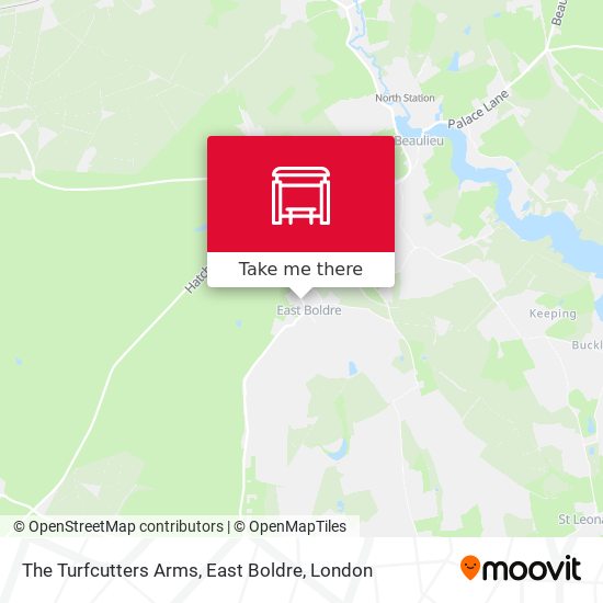The Turfcutters Arms, East Boldre map