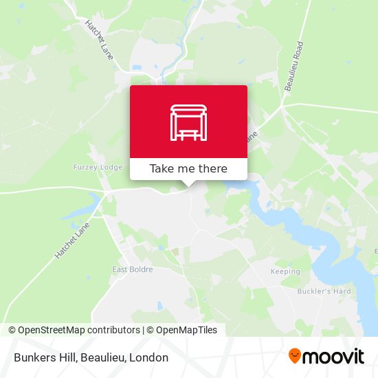 Bunkers Hill, Beaulieu map