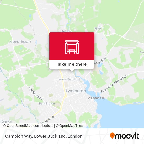 Campion Way, Lower Buckland map