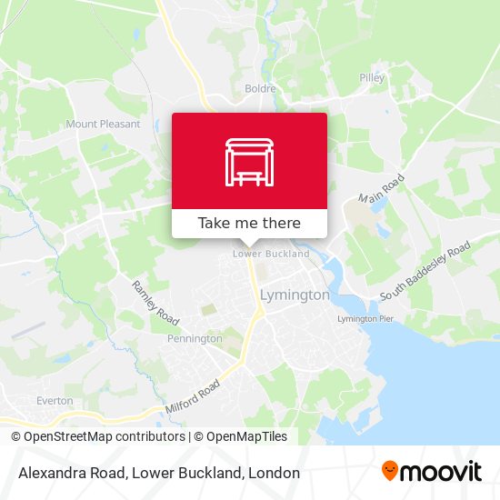 Alexandra Road, Lower Buckland map