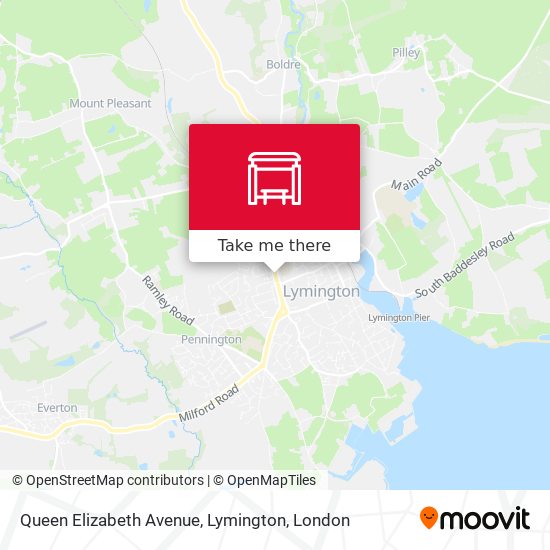 Queen Elizabeth Avenue, Lymington map