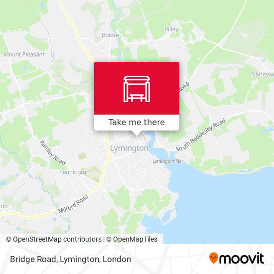 Bridge Road, Lymington map