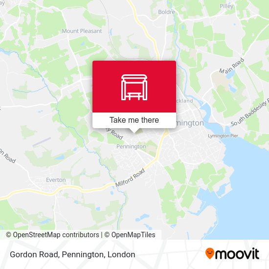 Gordon Road, Pennington map