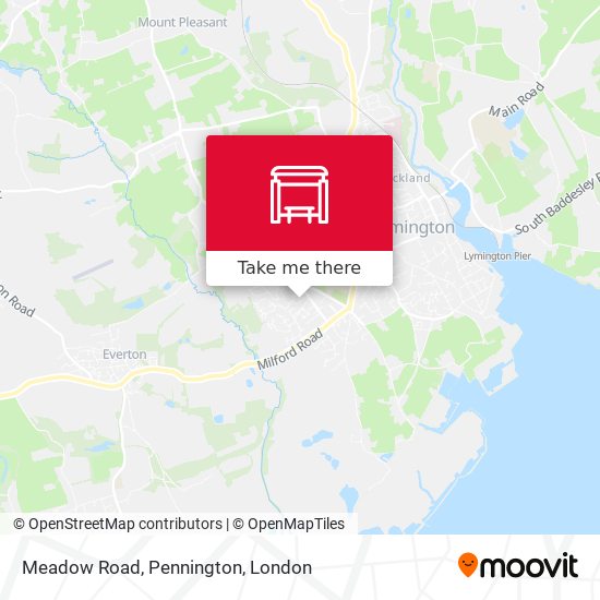 Meadow Road, Pennington map