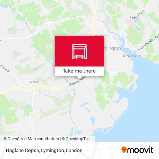 Haglane Copse, Lymington map