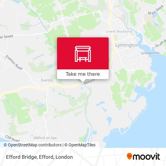 Efford Bridge, Efford map