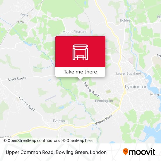 Upper Common Road, Bowling Green map