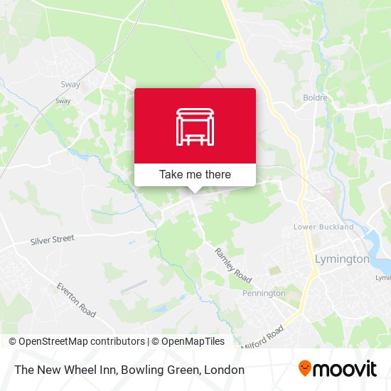 The New Wheel Inn, Bowling Green map