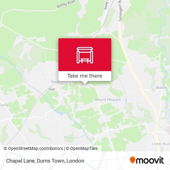 Chapel Lane, Durns Town map