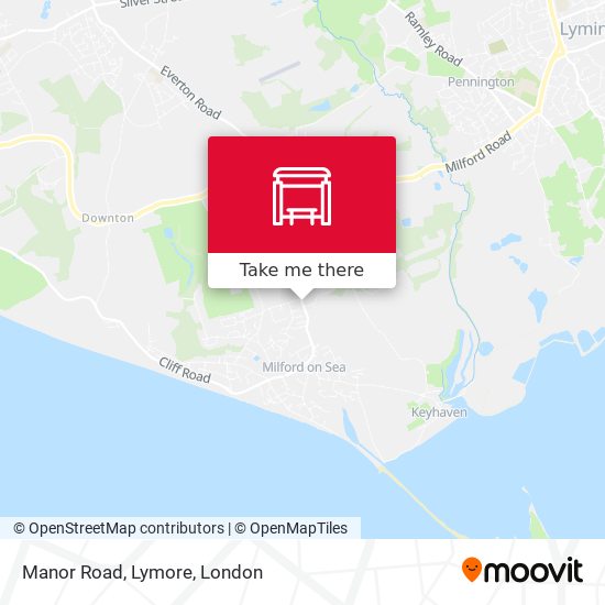 Manor Road, Lymore map