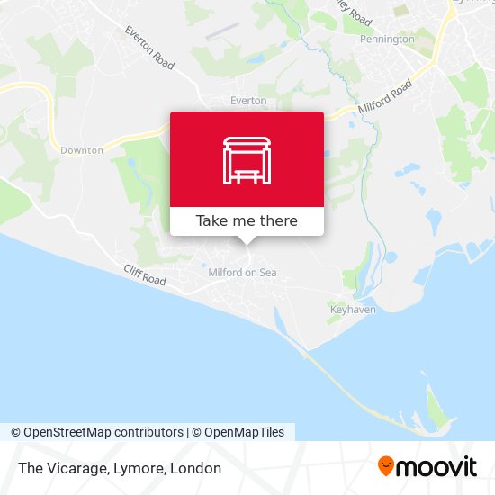 The Vicarage, Lymore map