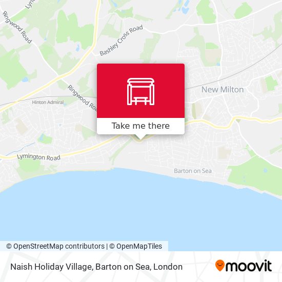 Naish Holiday Village, Barton on Sea map