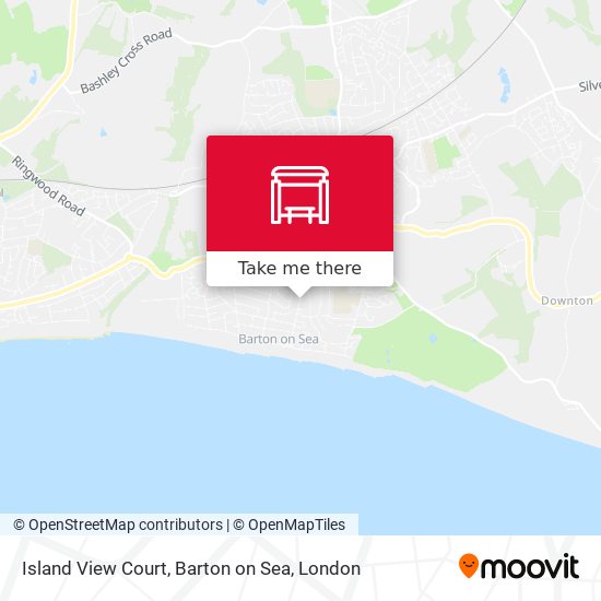 Island View Court, Barton on Sea map