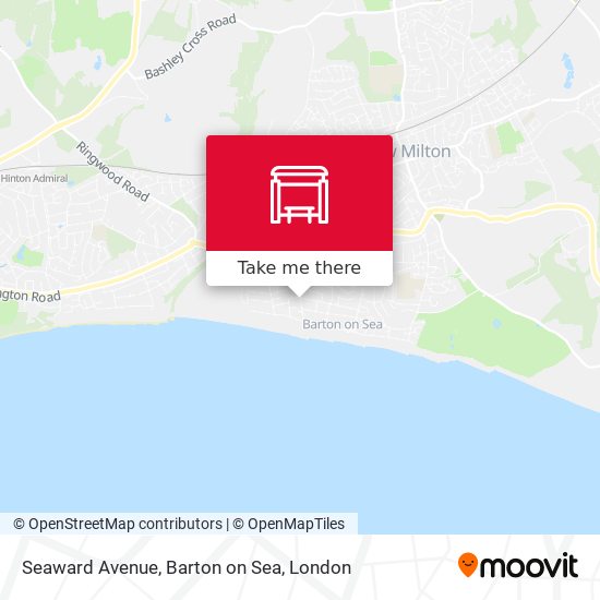 Seaward Avenue, Barton on Sea map