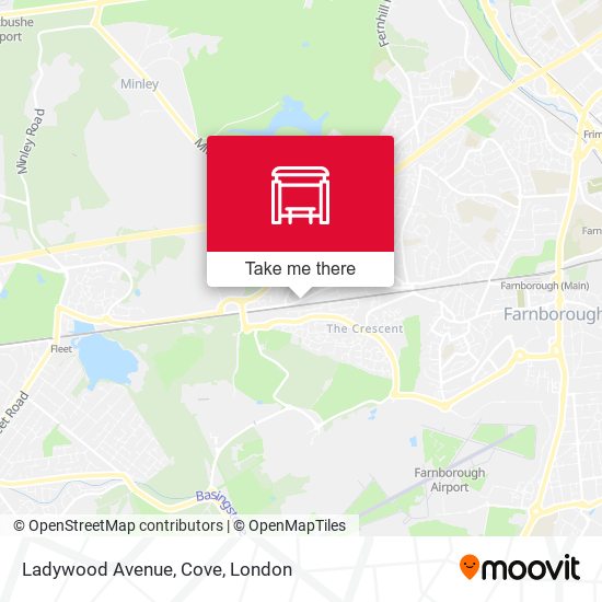 Ladywood Avenue, Cove map
