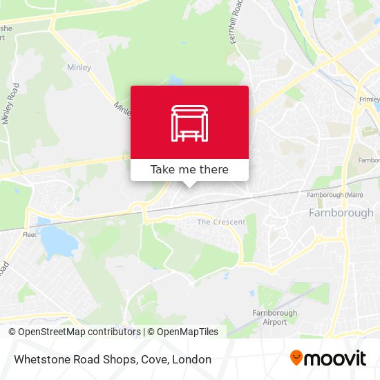 Whetstone Road Shops, Cove map