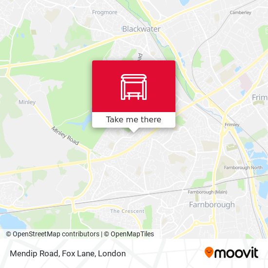 Mendip Road, Fox Lane map