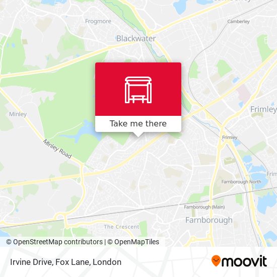 Irvine Drive, Fox Lane map