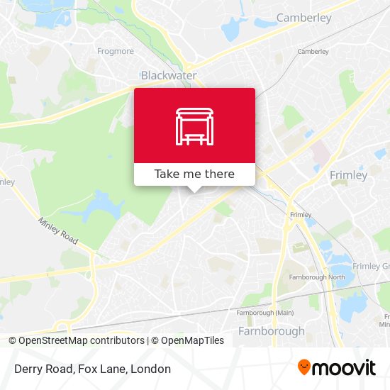 Derry Road, Fox Lane map
