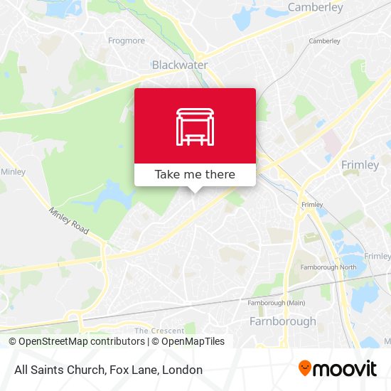 All Saints Church, Fox Lane map