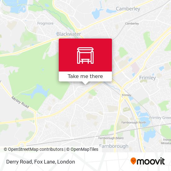 Derry Road, Fox Lane map