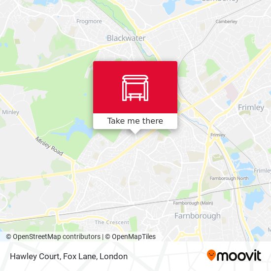 Hawley Court, Fox Lane map