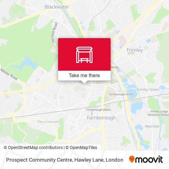 Prospect Community Centre, Hawley Lane map