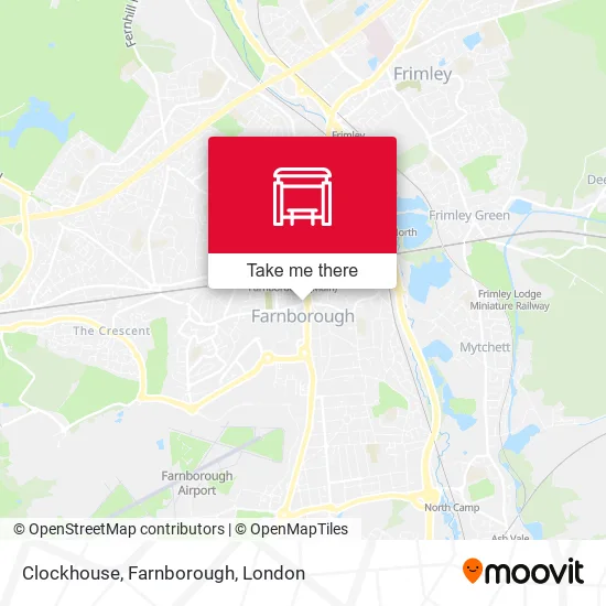 Clockhouse, Farnborough map
