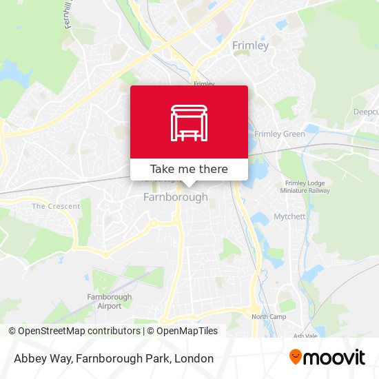 Abbey Way, Farnborough Park map