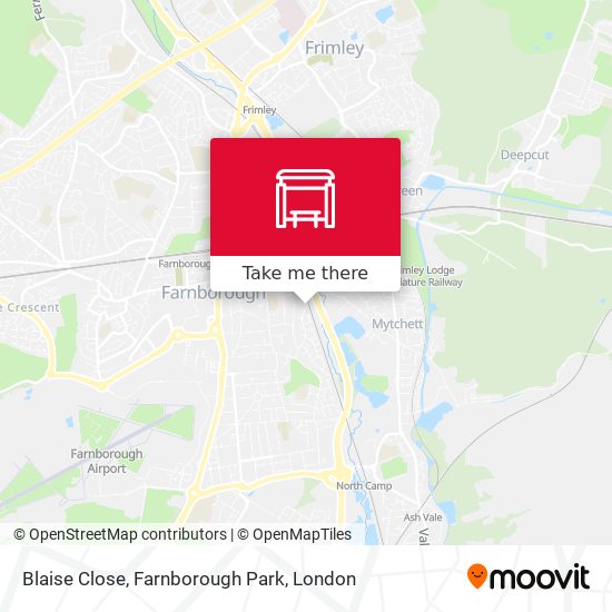 Blaise Close, Farnborough Park map