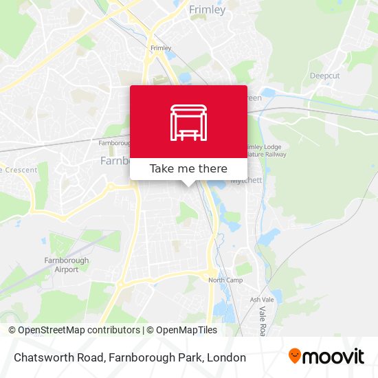 Chatsworth Road, Farnborough Park map