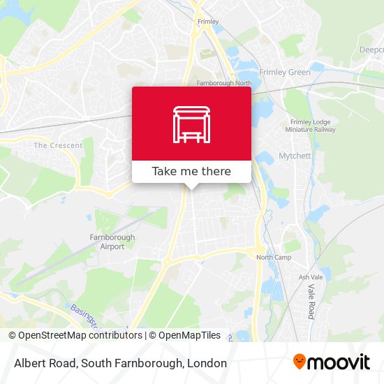Albert Road, South Farnborough map