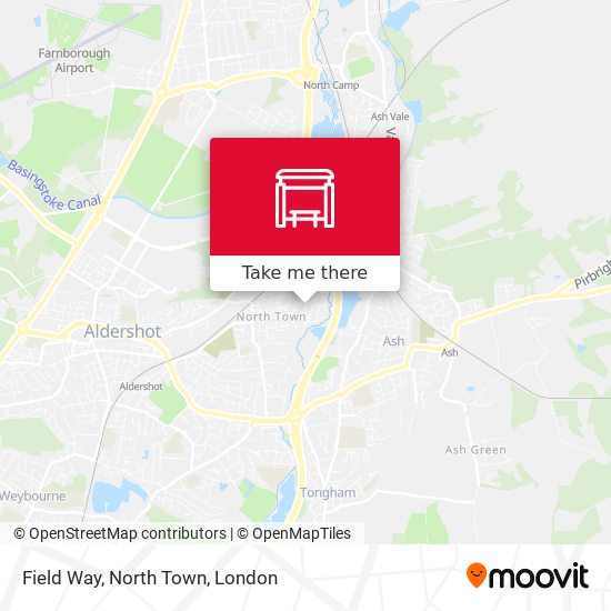 Field Way, North Town map