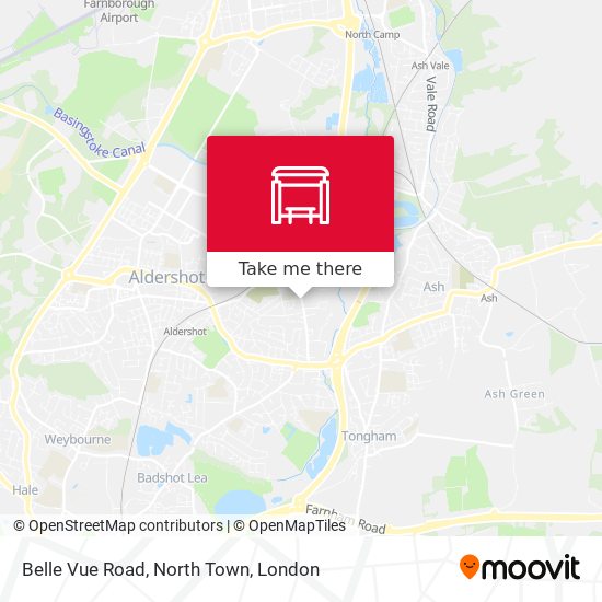 Belle Vue Road, North Town map
