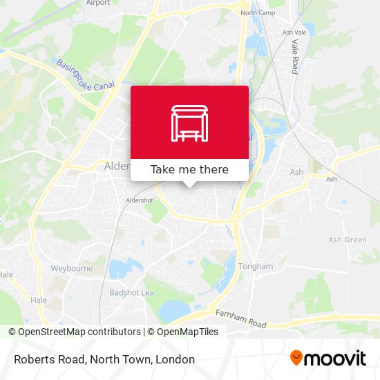 Roberts Road, North Town map