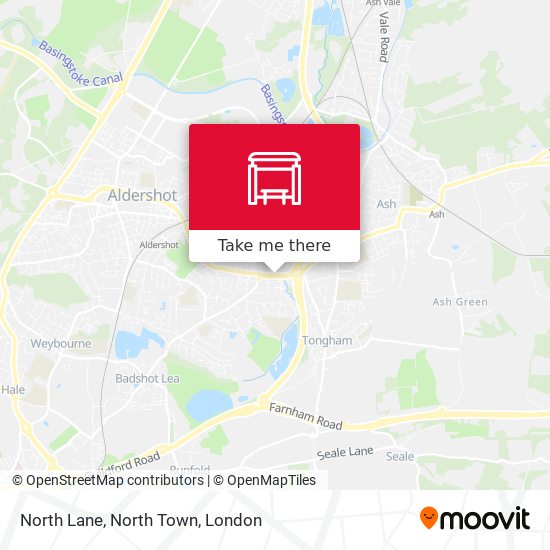 North Lane, North Town map
