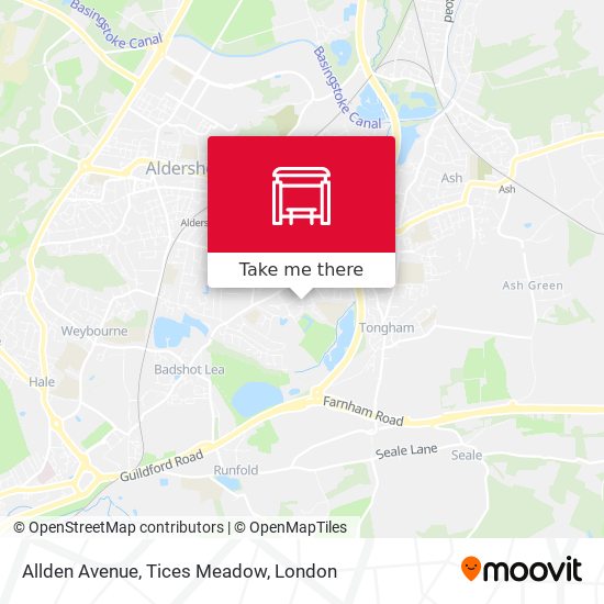 Allden Avenue, Tices Meadow map