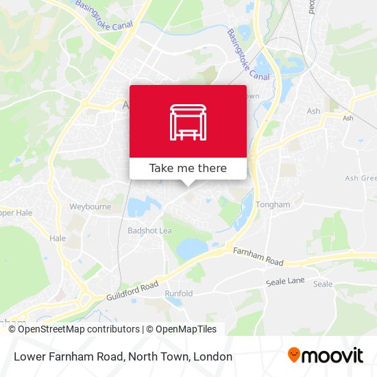 Lower Farnham Road, North Town map