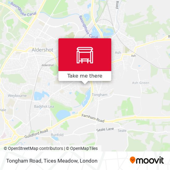 Tongham Road, Tices Meadow map