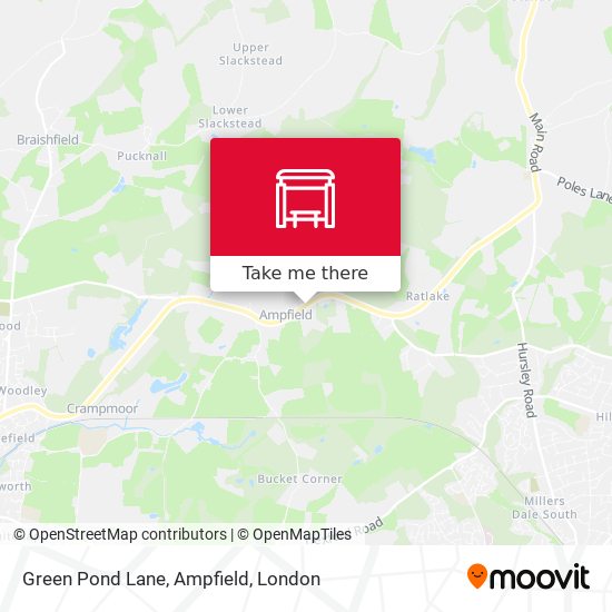 Green Pond Lane, Ampfield map