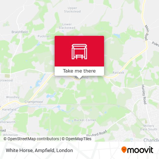 White Horse, Ampfield map