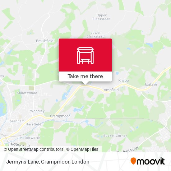 Jermyns Lane, Crampmoor map