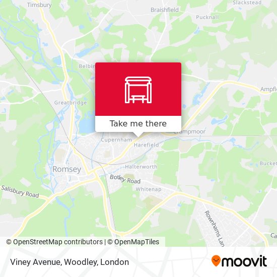 Viney Avenue, Woodley map
