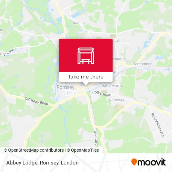 Abbey Lodge, Romsey map
