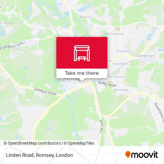 Linden Road, Romsey map