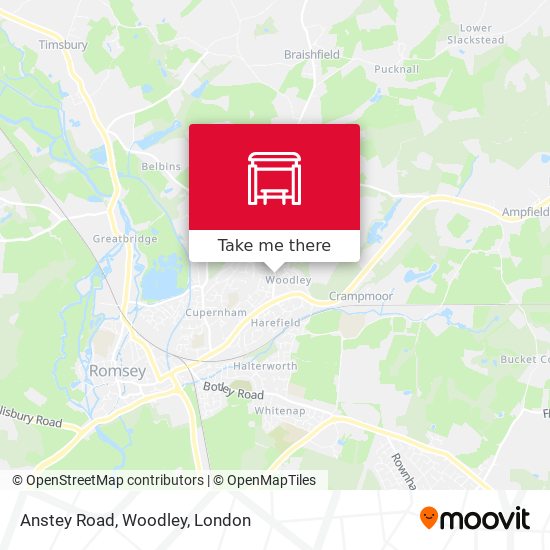 Anstey Road, Woodley map