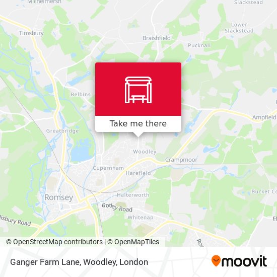 Ganger Farm Lane, Woodley map